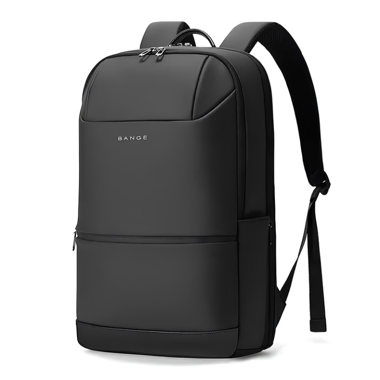 Bange Urbex 2950 waterproof laptop backpack — front view (AI enhanced via Canva)