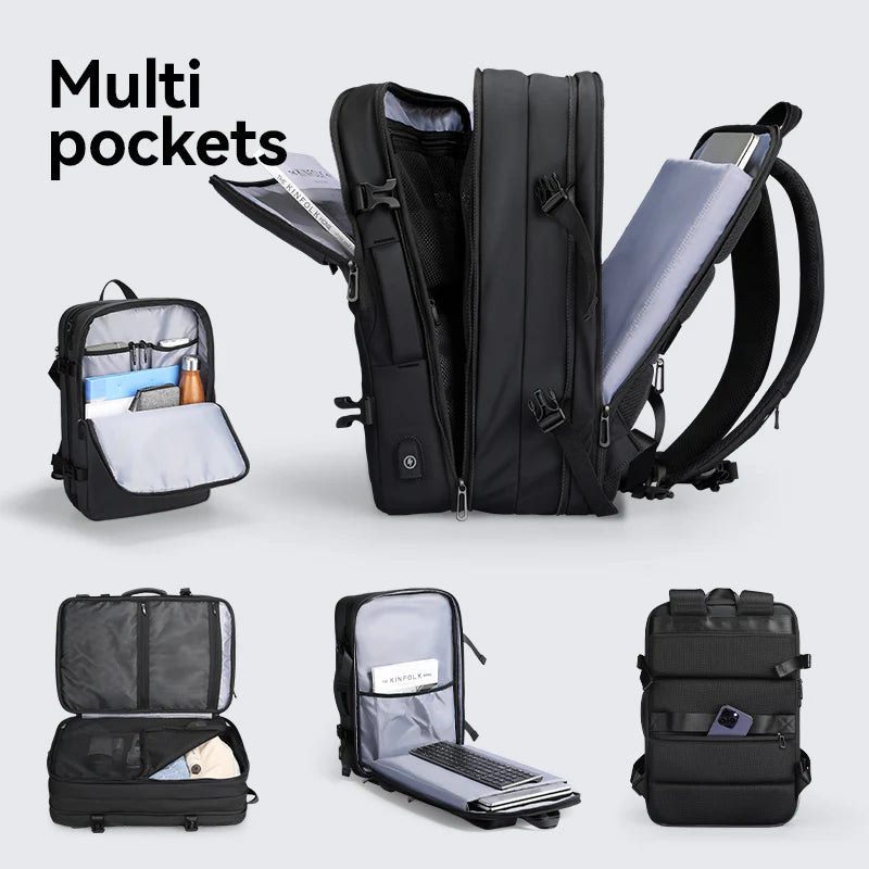 Mark Ryden Multi-Layer Expandable Travel Backpack - 8057 — lifestyle shot