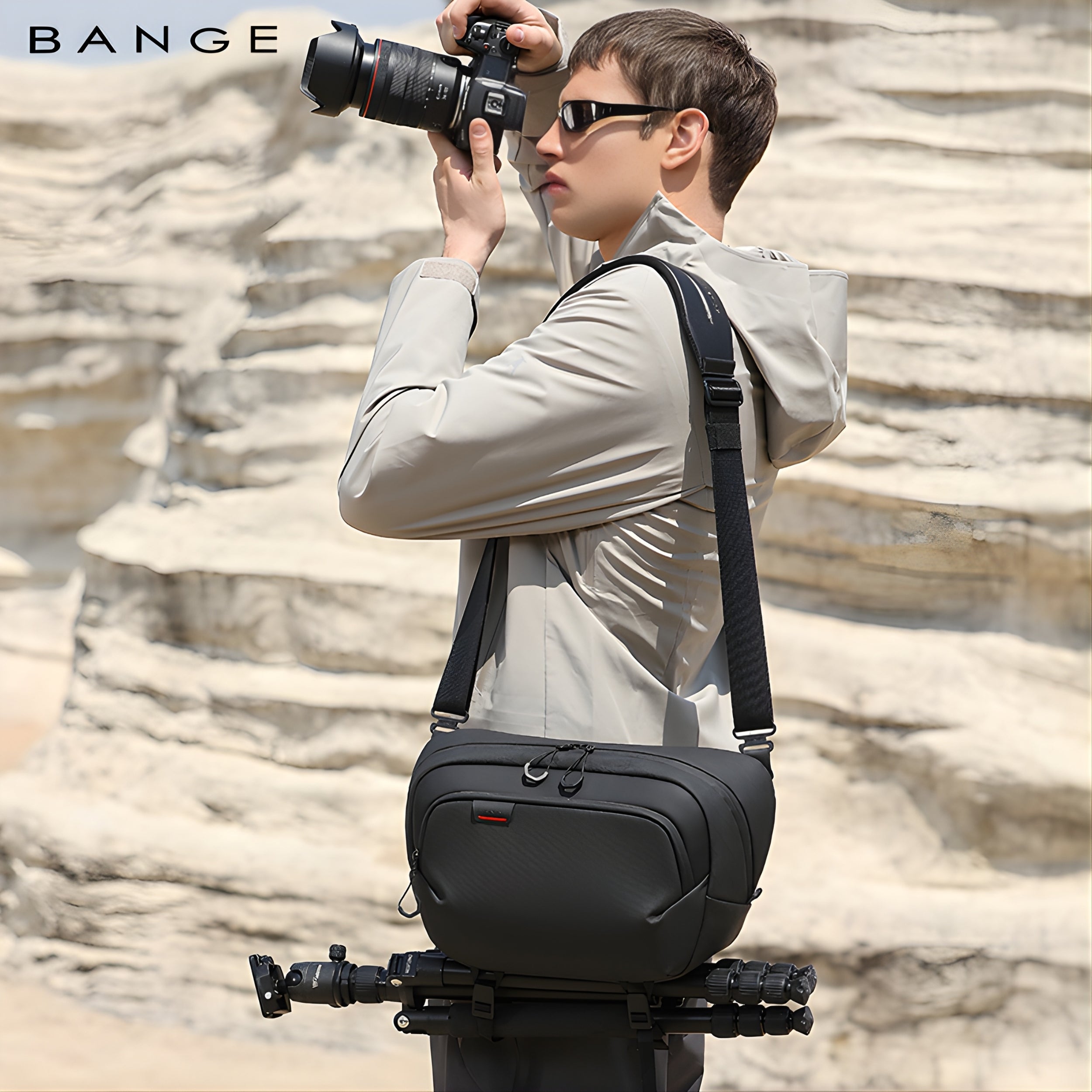 BANGE BG-XJ329 10L Camera Sling Bag | Waterproof Travel – Bange