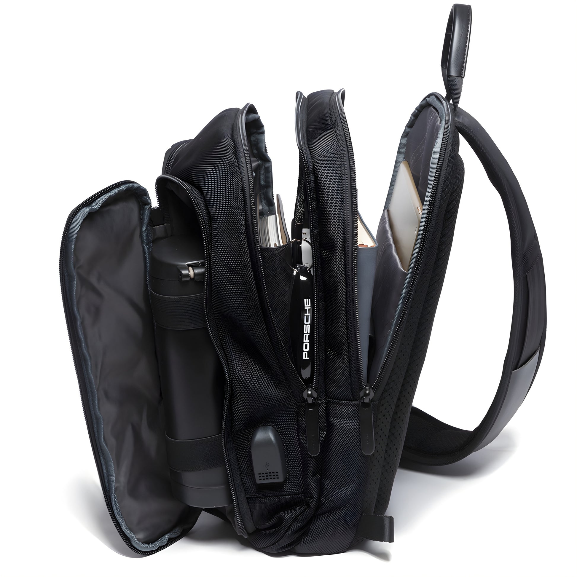 BANGE 7079 Waterproof Anti-Theft Sling Bag — back panel