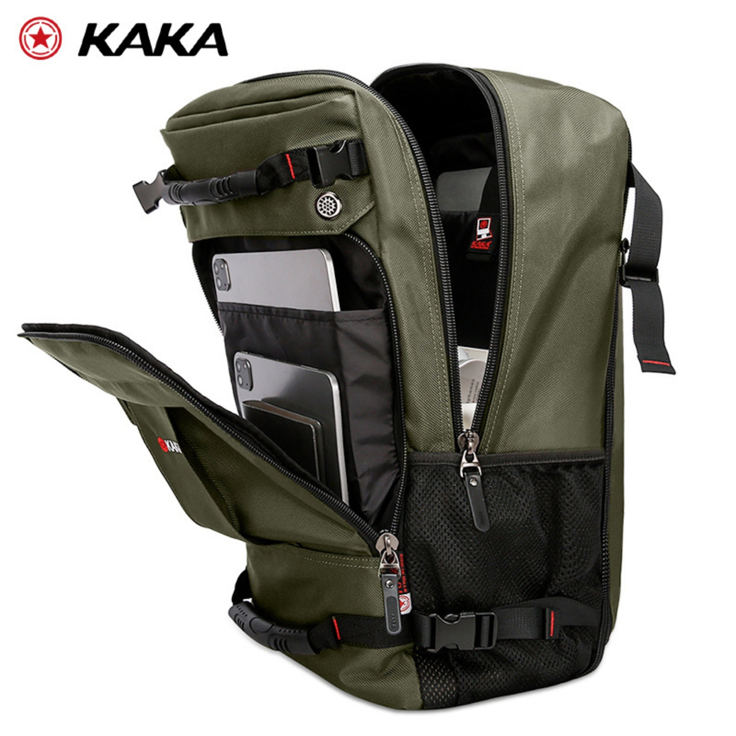 KAKA 2050 Hiking Backpack 36-56L | Expandable 17
