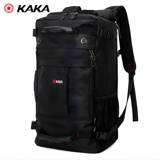 KAKA 2050 Waterproof Hiking Backpack – 36–56L Expandable Large Capacity 17 Inch Laptop Travel Backpack for Men