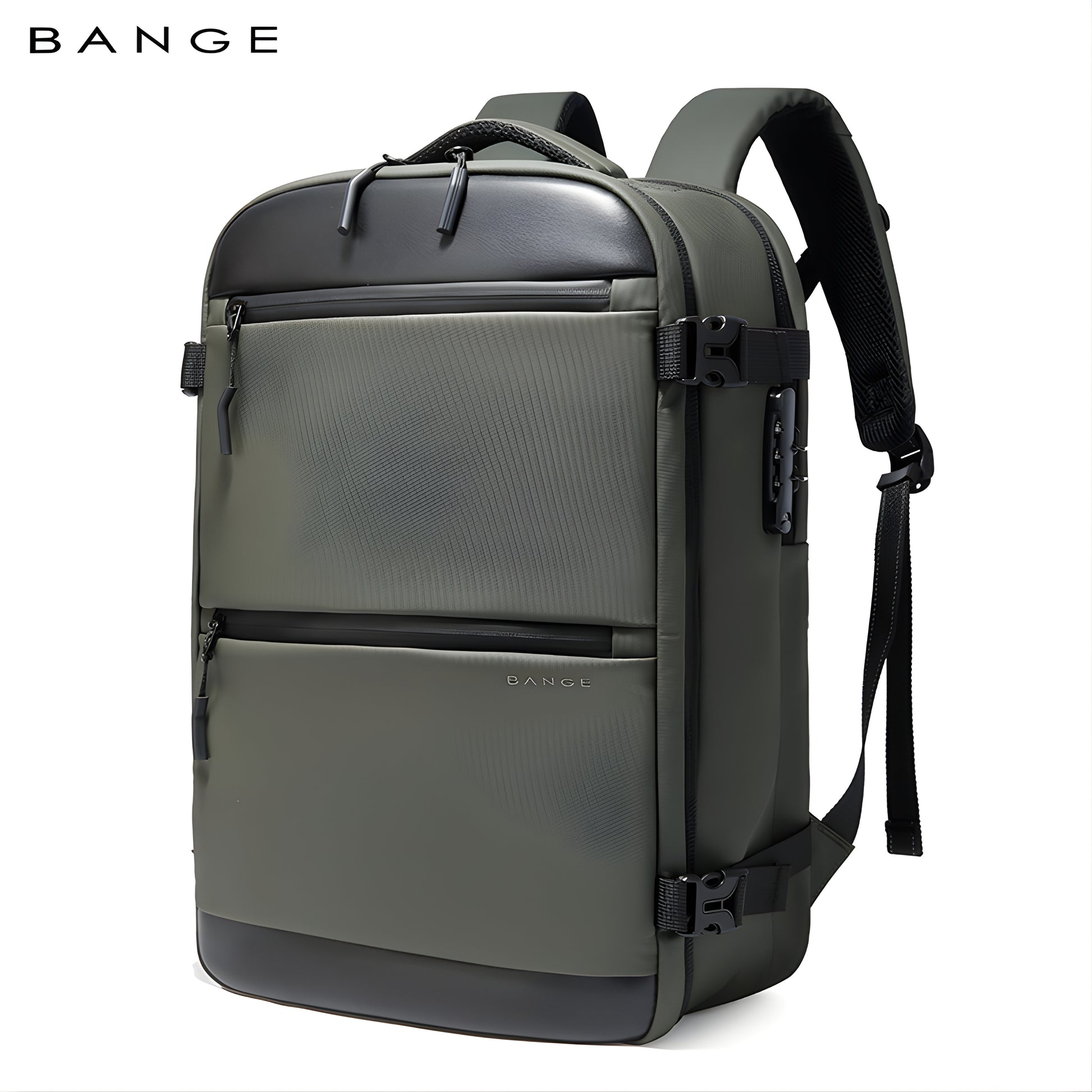 anti theft backpack camera laptop BANGE Anti-theft Carry-on Business Travel Backpack, Green