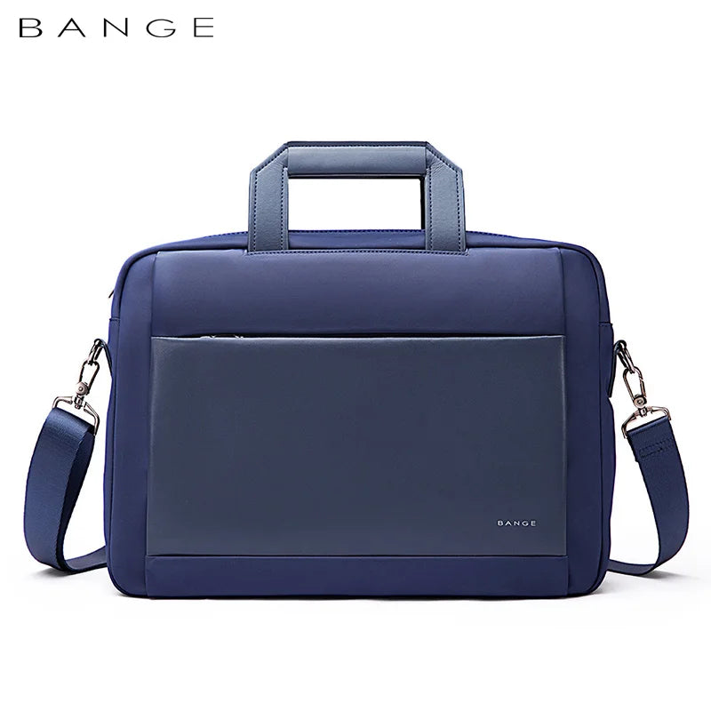 BANGE 7702 slim 15.6" water-resistant laptop bag in blue