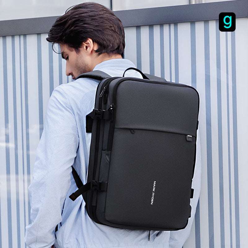 Mark Ryden Multi-Layer Expandable Travel Backpack - 8057 — back panel
