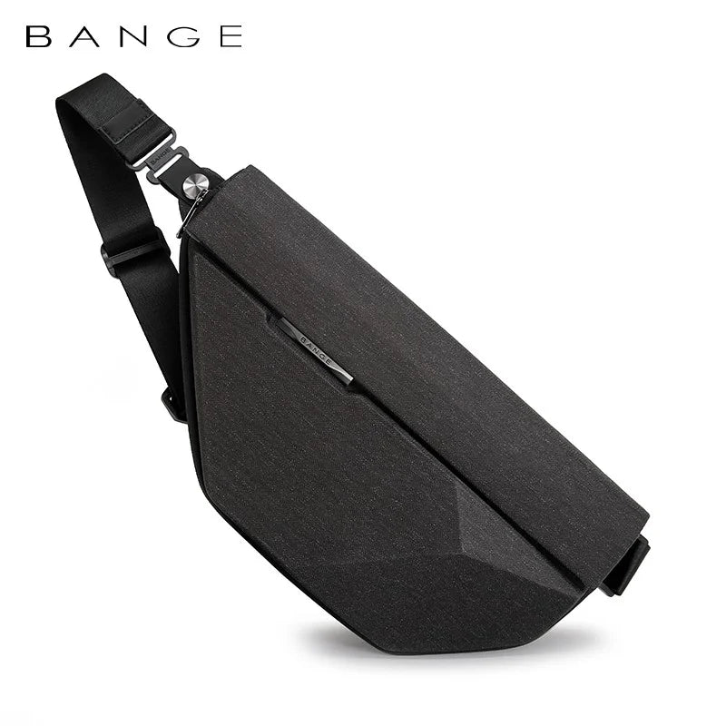 Bange BG-7502 waterproof crossbody bag front profile with smooth Oxford fabric finish