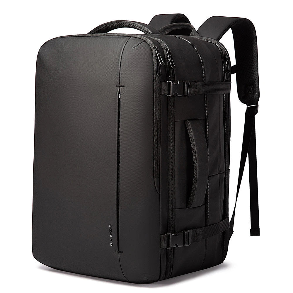 BANGE Skyla 1909 black waterproof backpack front view on a white background