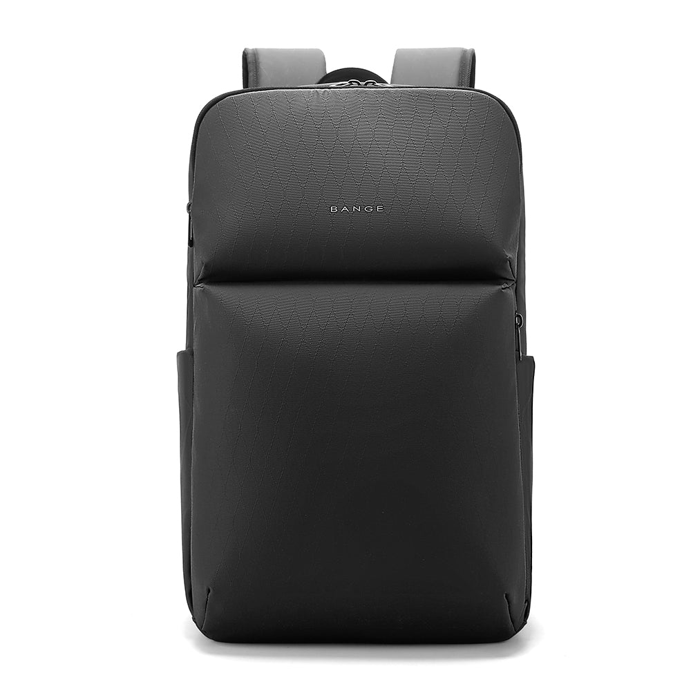 BANGE Vaulta 3065 black backpack front view on a white background