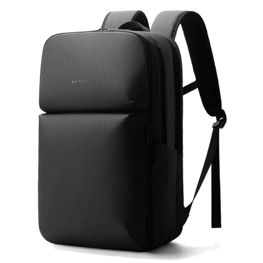 BANGE Vaulta 3065 black backpack front view on a white background
